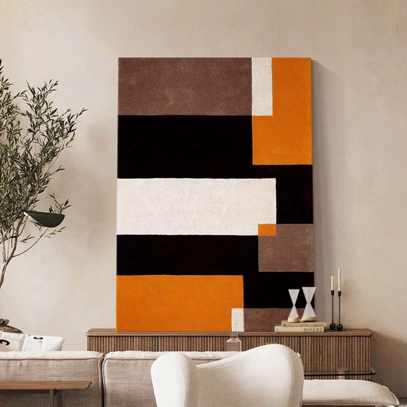 Black and White Abstract Canvas Painting - Textured Minimalist Wall Art for Modern Homes