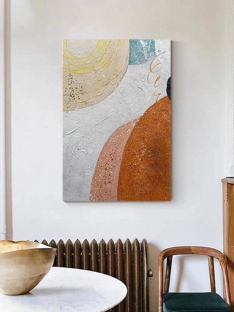 Sky, White Cloud & Ocean Abstract Painting | Textured Canvas Art | Seascape Painting