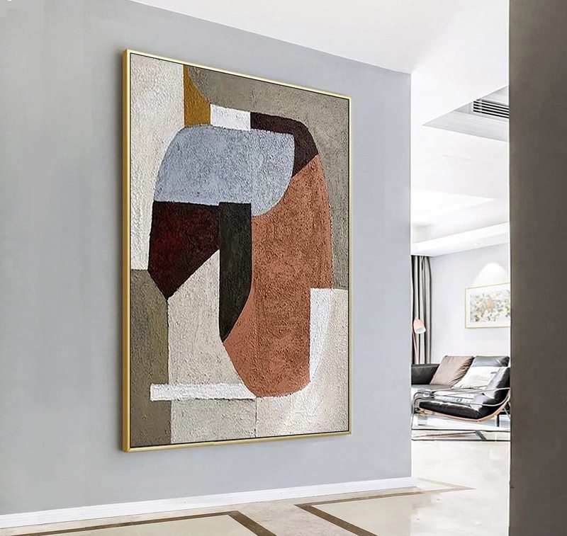 Wabi Sabi Minimalist Wall Art | Textured Abstract Painting | Neutral Decor