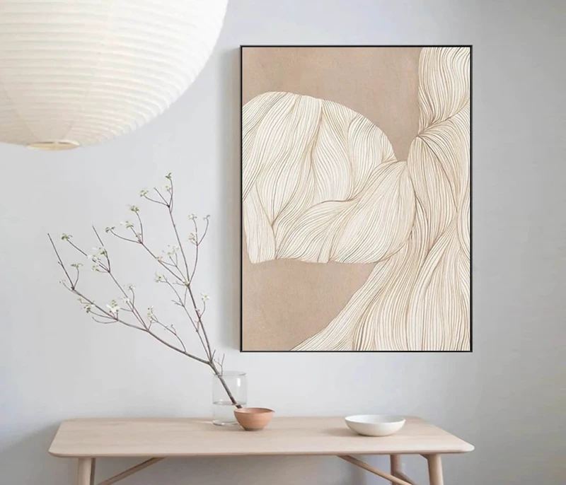 Original Blue Ocean Painting | Textured Canvas Wall Art | Ocean Wave Decor