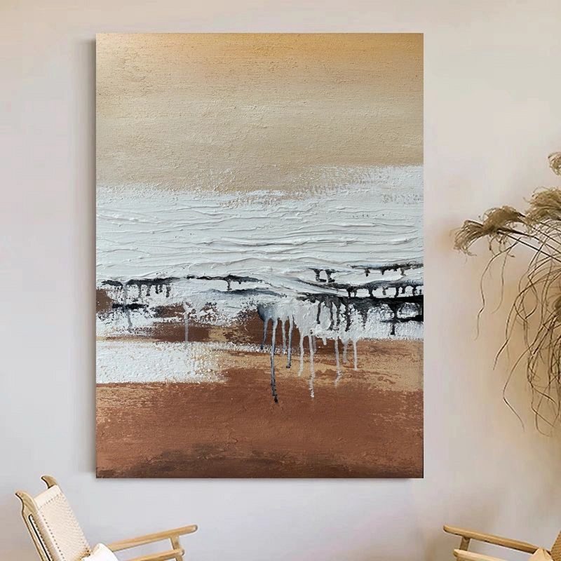 Ocean Painting | Sunset Canvas Wall Art | Seascape Oil Painting | Impressionist Art