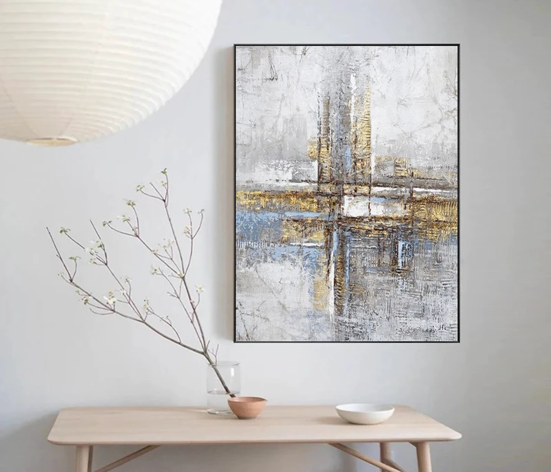 White Ocean Wave Textured Painting | Pink Ocean Abstract Art | Sea Beach Canvas