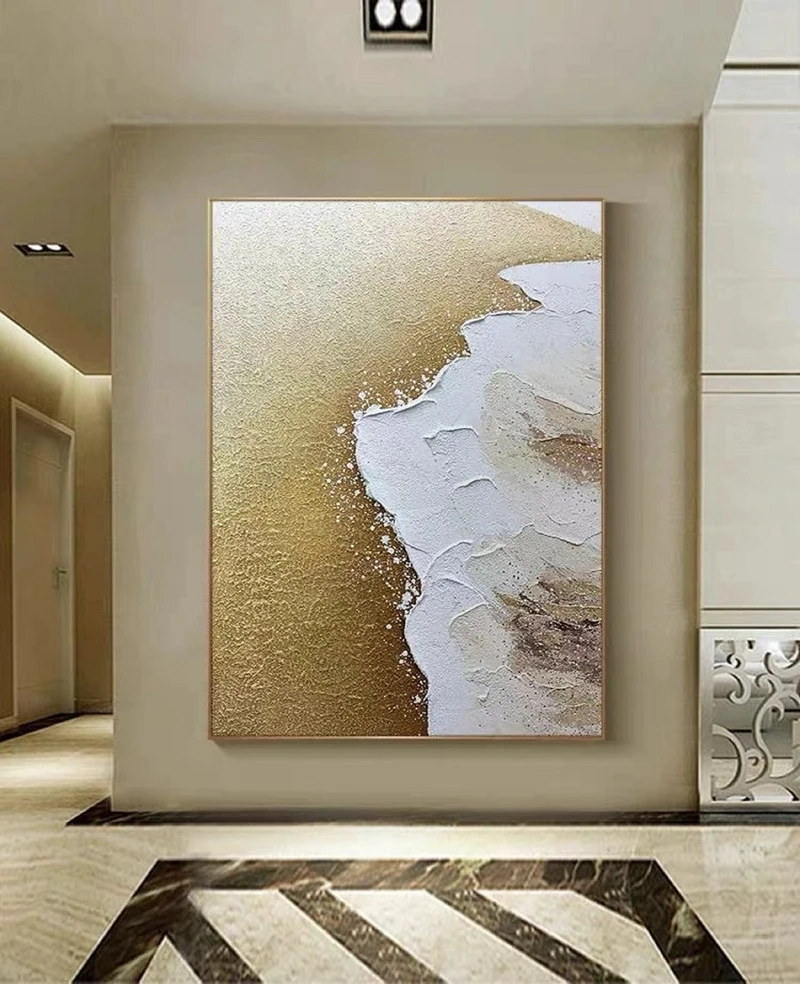 Brown Minimalist Texture Painting | Wabi Sabi Wall Art | Abstract Canvas Art