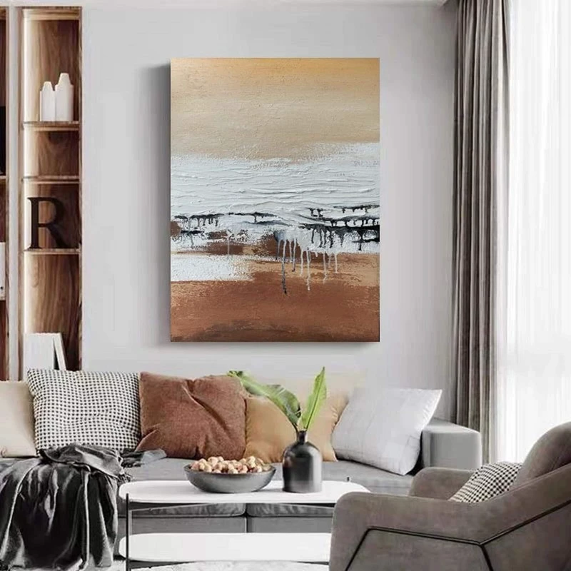 Ocean Painting | Sunset Canvas Wall Art | Seascape Oil Painting | Impressionist Art
