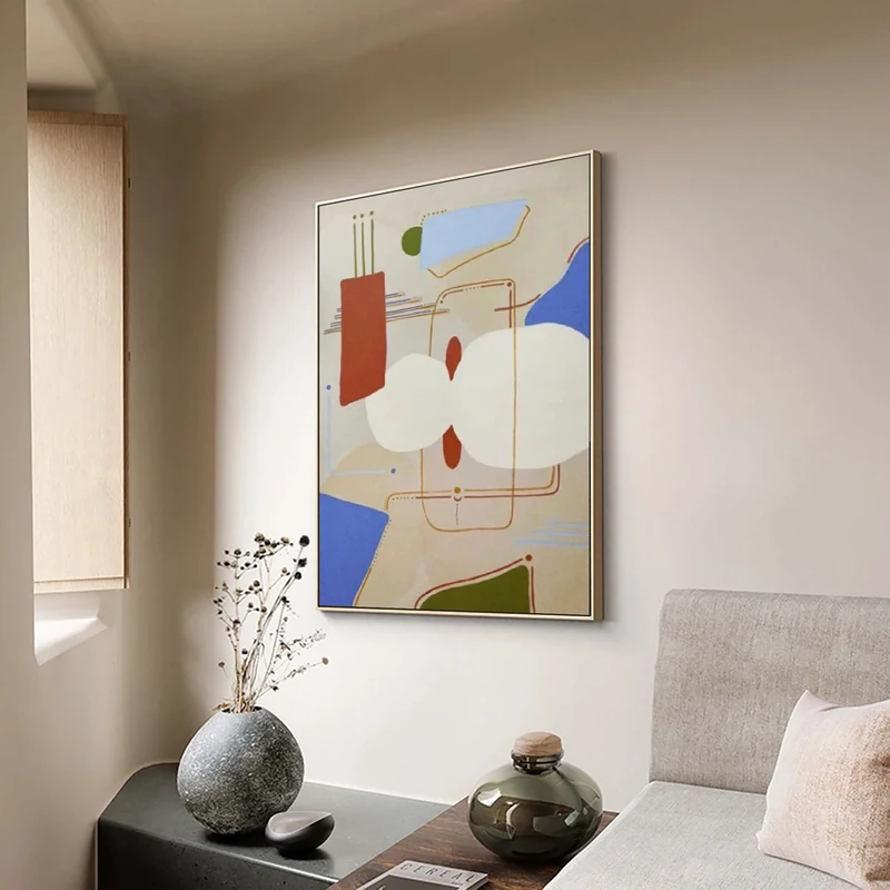 Neutral Beige Minimalist Painting | Textured Abstract Wabi Sabi Art