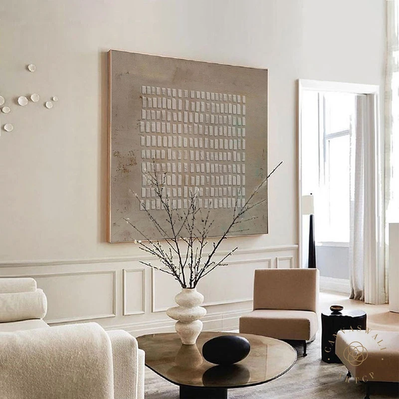 Wabi-Sabi Wall Art | 3D Textured Brown Abstract Painting | Earth Tone Home Decor