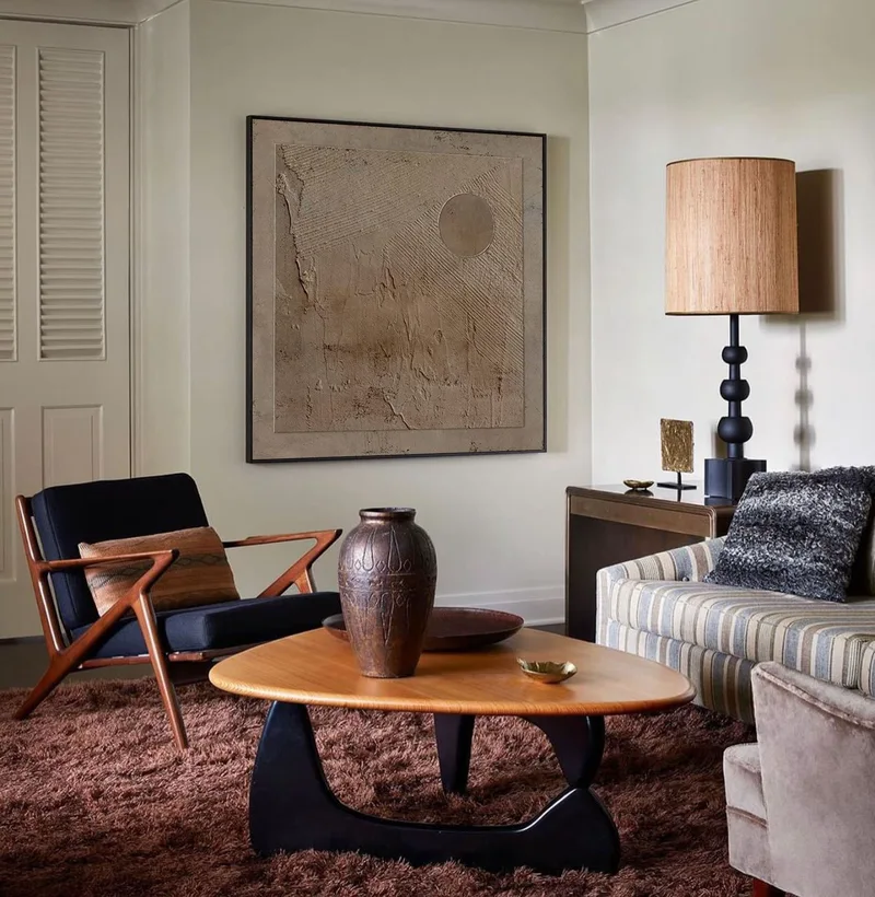 Wabi-SABI wall art - Geometric Line Design on Textured Canvas