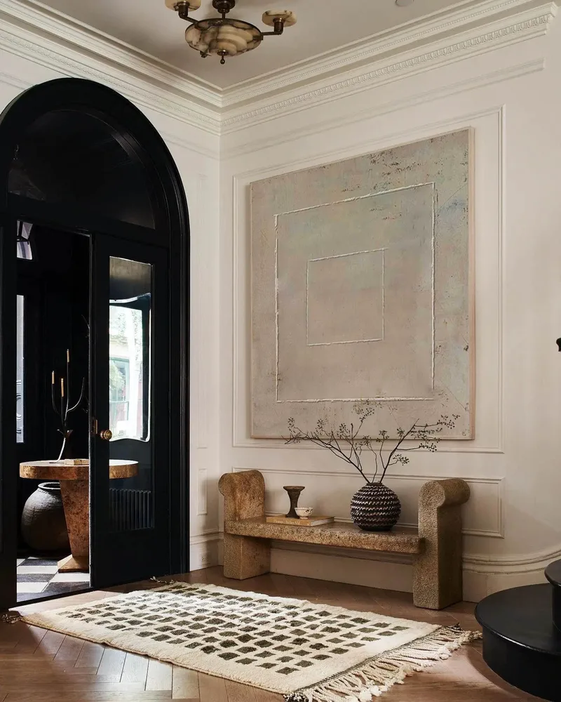 Set of 2 WABI SABI wall art - Plaster and Textured Paintings