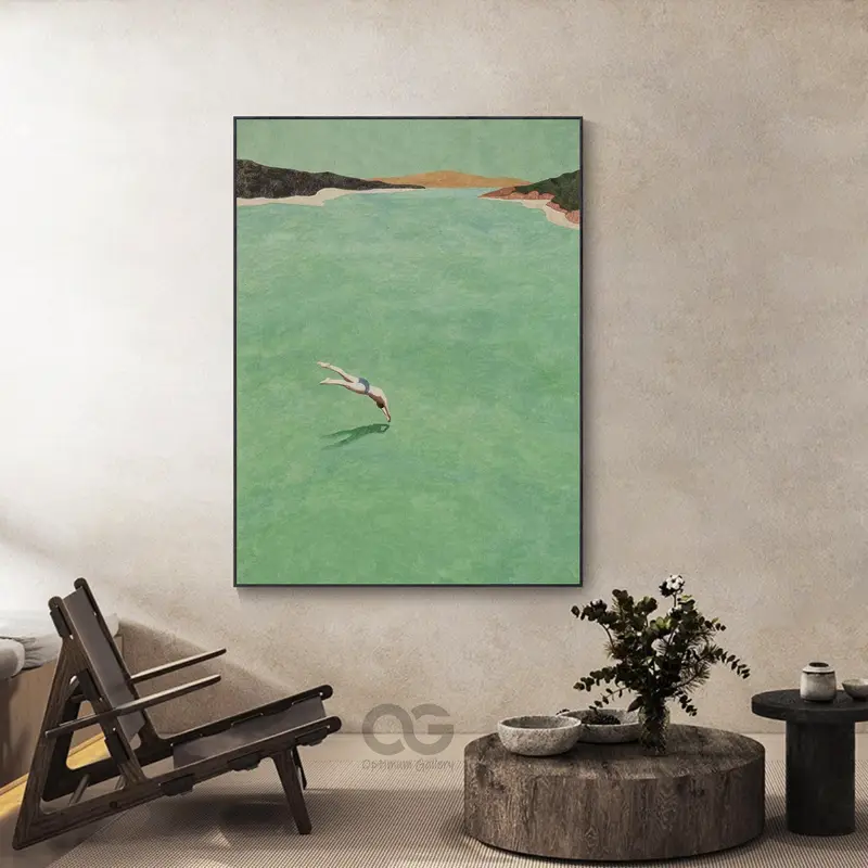 Original Summer Seaside Painting Decor