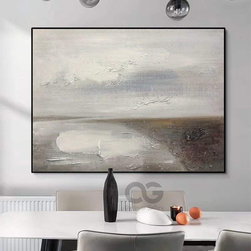 3D Textured Coastal Abstract Wall Art for Modern Beach Home Decor