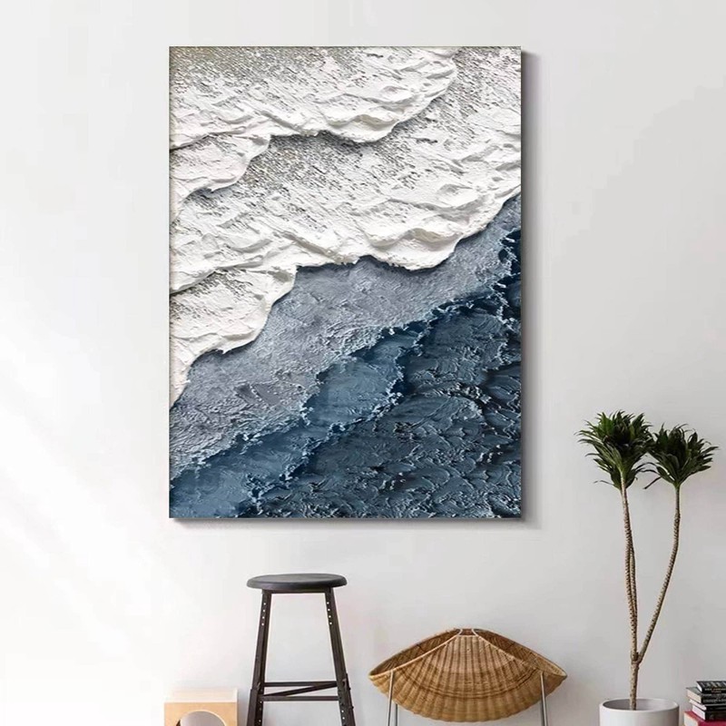 Framed Green Coastal Acrylic Wall Art