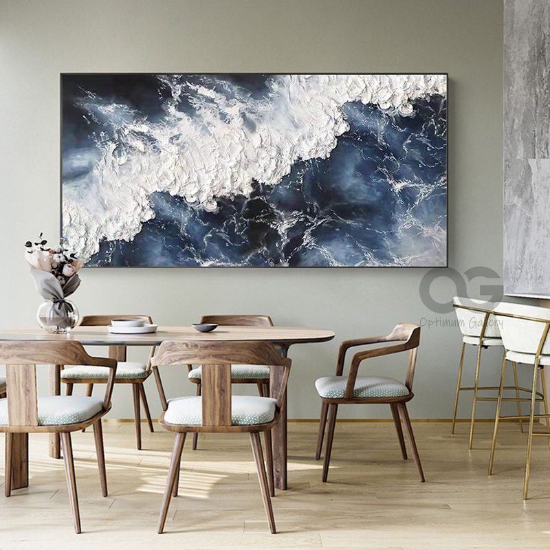 Textured Surfing Painting for Beach Lovers