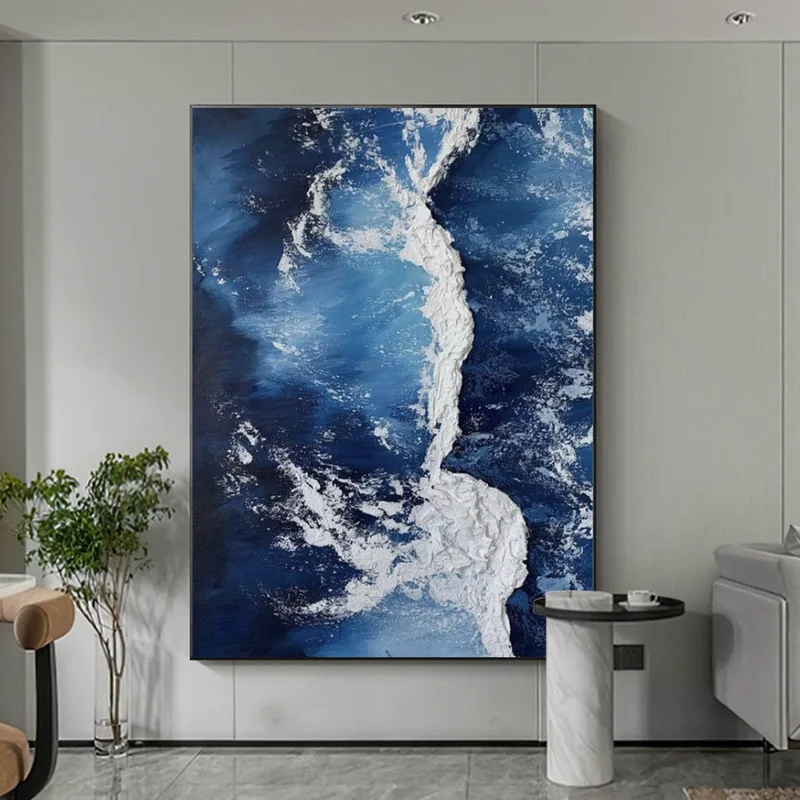 Modern Black Beach Wall Art for Rooms