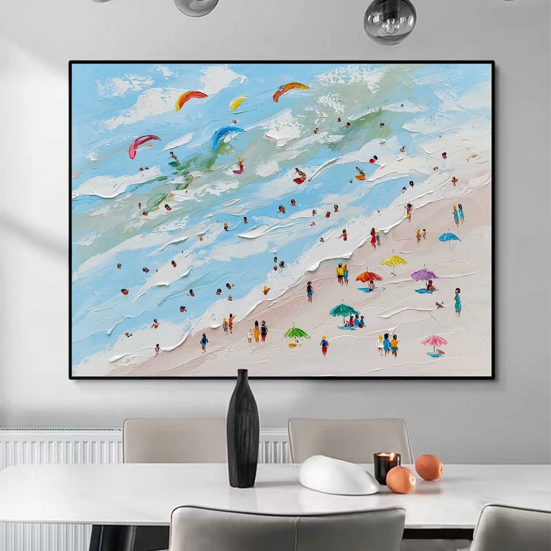 Diving Green Ocean Wall Art for Rooms