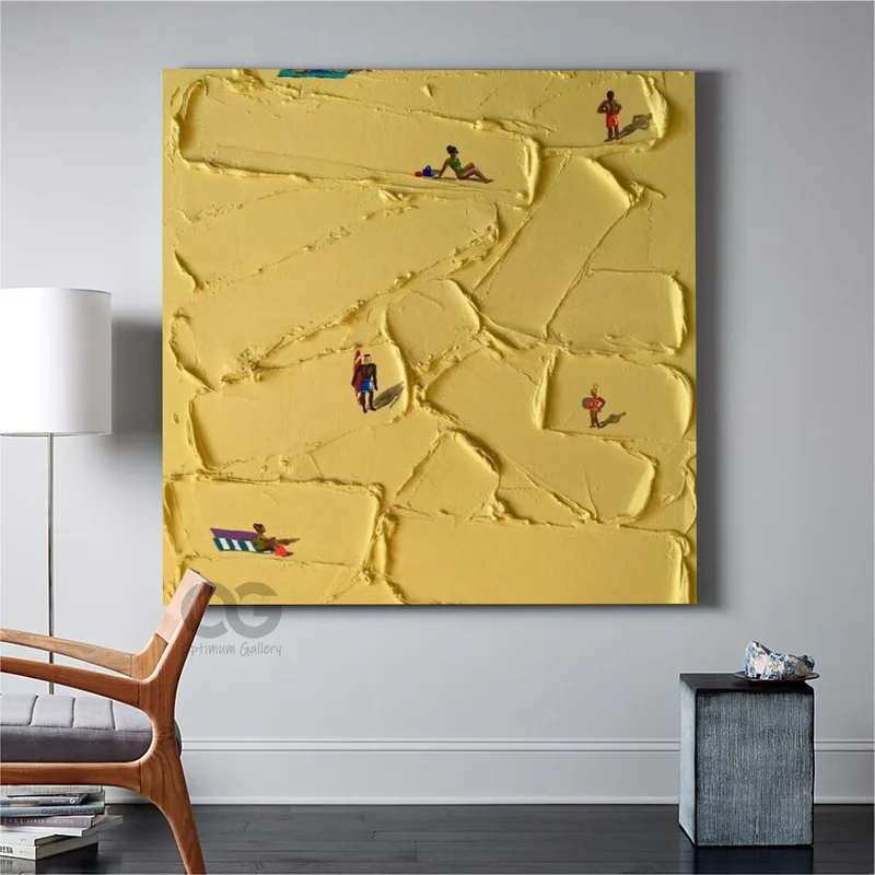 Ocean Swimming Canvas Painting for Walls