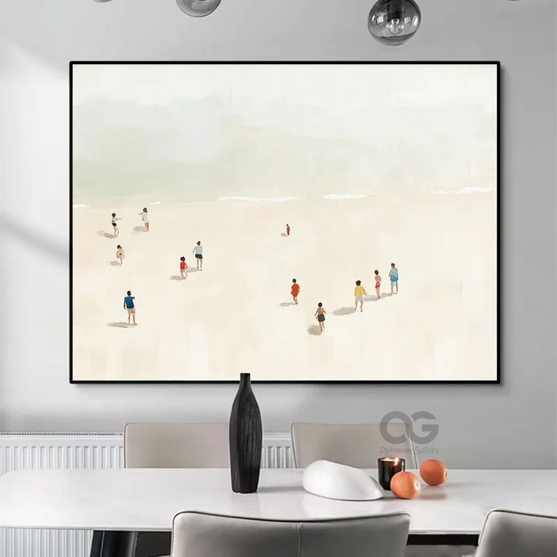Vintage Blue Ocean Canvas Wall Artwork