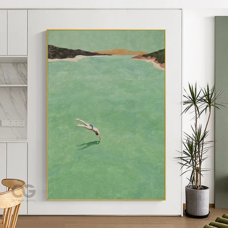 Original Summer Seaside Painting Decor
