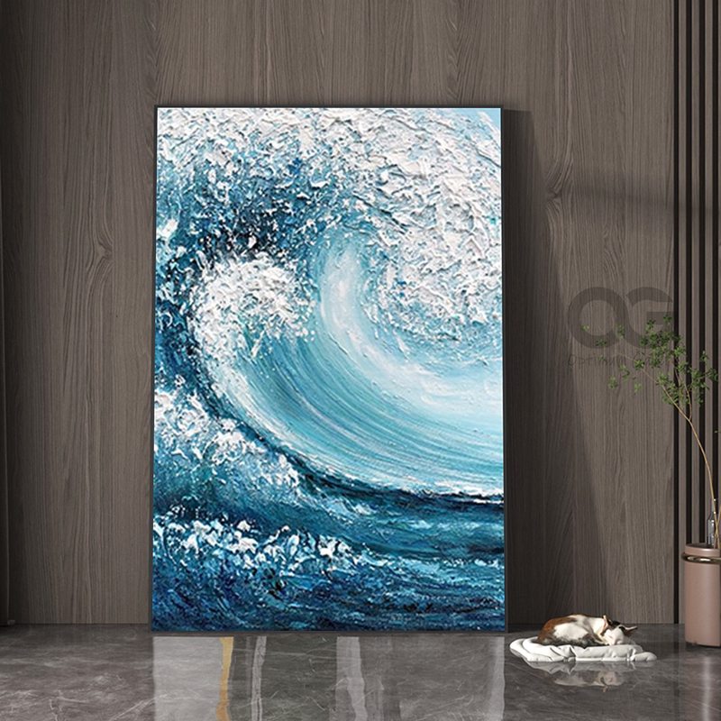 Minimalist Beach Painting for Living Rooms