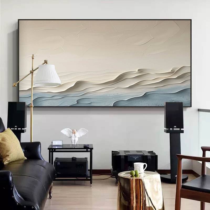 Large Joyful Coast Painting for Homes