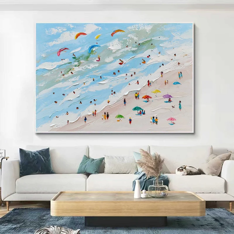 Diving Green Ocean Wall Art for Rooms