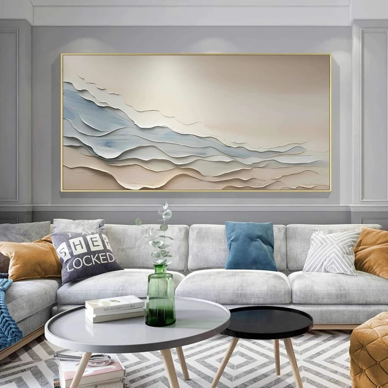 Coastal Ocean Wave Wall Decor Canvas