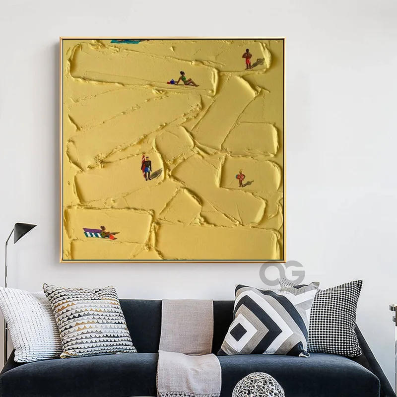 Ocean Swimming Canvas Painting for Walls