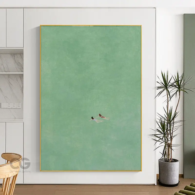 Custom Textured Coastal Wall Art Canvas