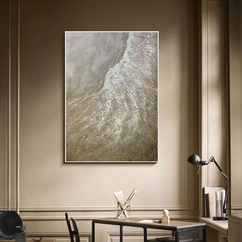 Original Blue Sea Landscape Canvas for Living Room Wall Decor
