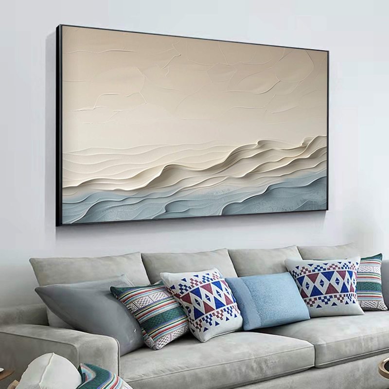 Large Joyful Coast Painting for Homes