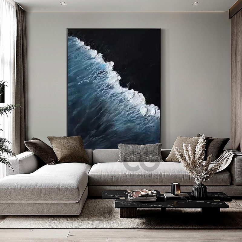 Turquoise Beach Painting on Canvas