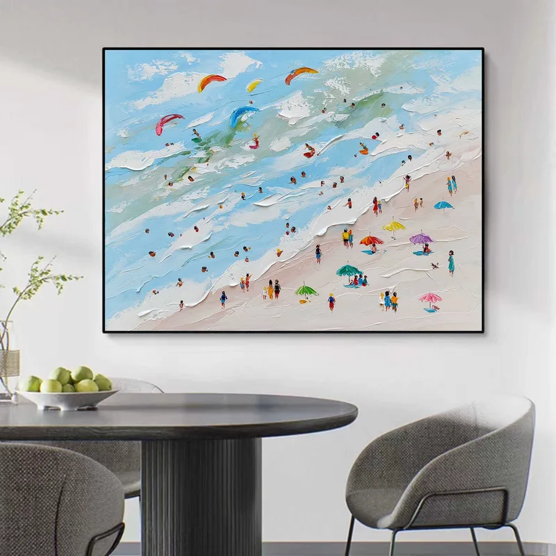 Diving Green Ocean Wall Art for Rooms