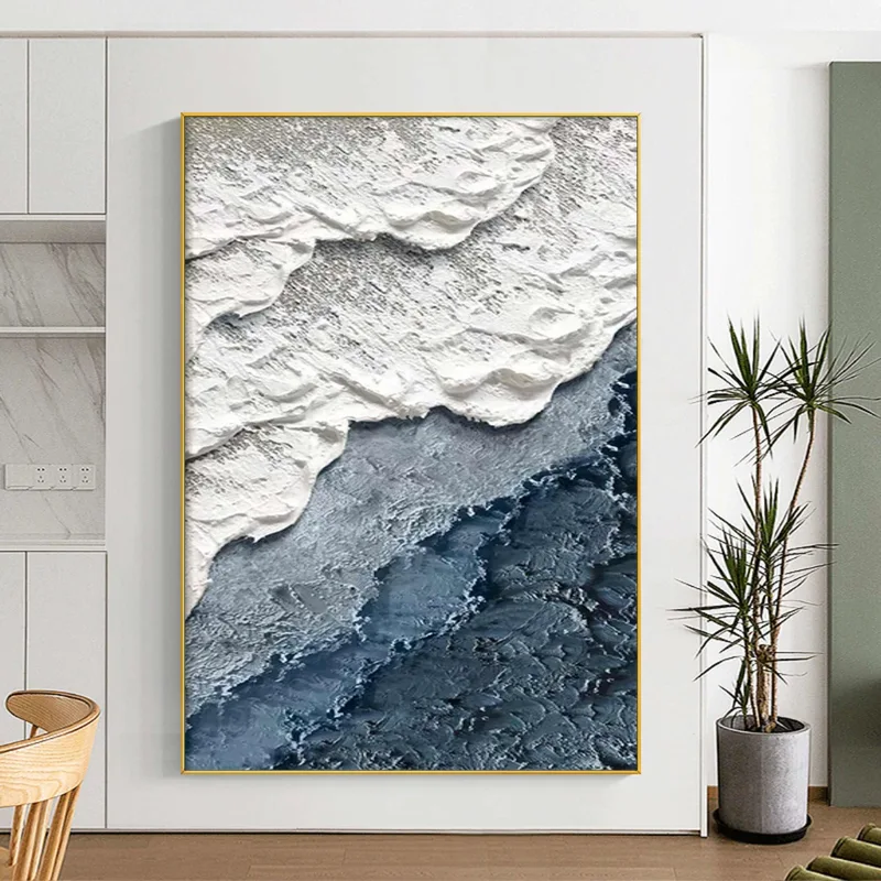 Framed Green Coastal Acrylic Wall Art