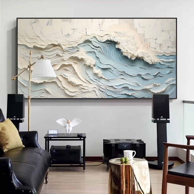 Wabi-Sabi Earth Tone Beach Artwork