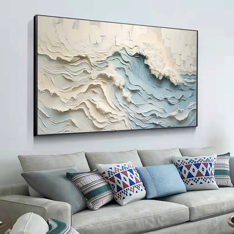 Wabi-Sabi Earth Tone Beach Artwork