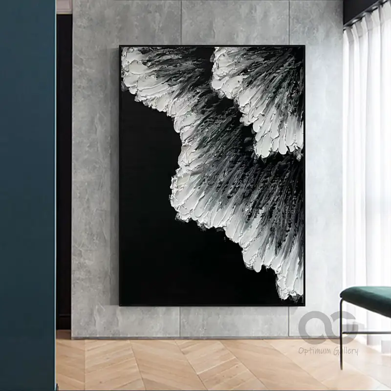 Custom Wabi-Sabi Ocean Wave Artwork