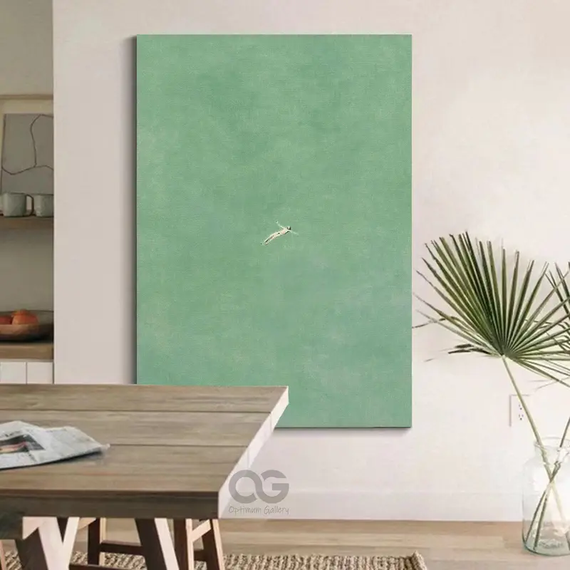 Large Beach Sunset Painting on Canvas
