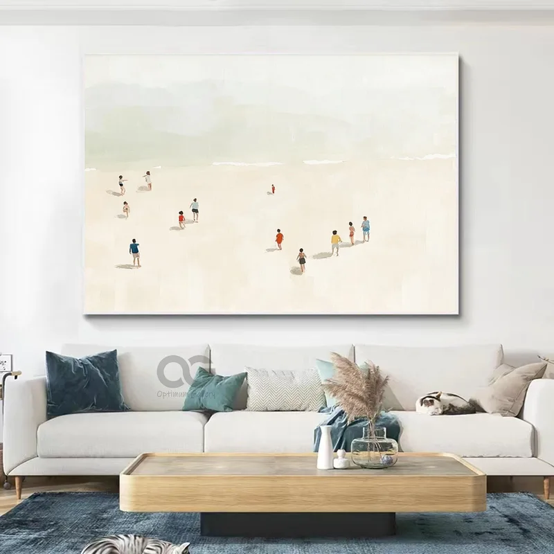 Vintage Blue Ocean Canvas Wall Artwork