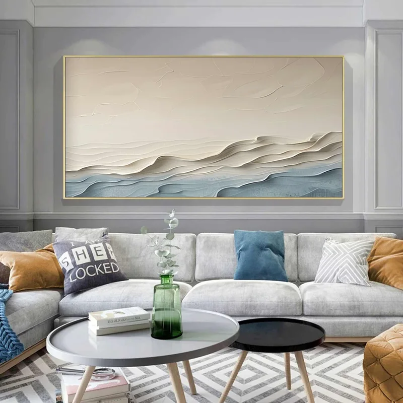Large Joyful Coast Painting for Homes