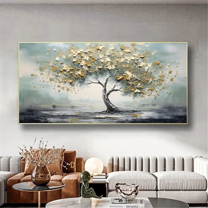 Pink Floral Art Canvas Painting with 3D Textured Acrylic Design