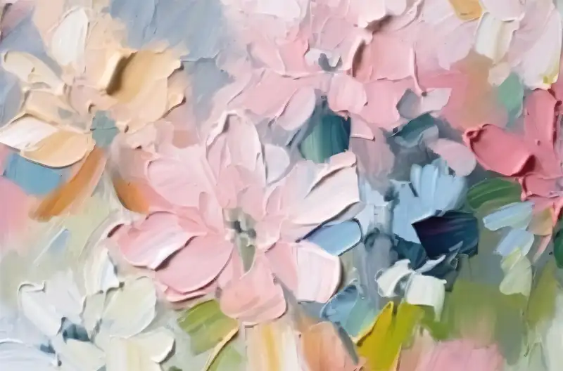 3D Textured Flower Painting on Canvas – Unique Wall Art for Home