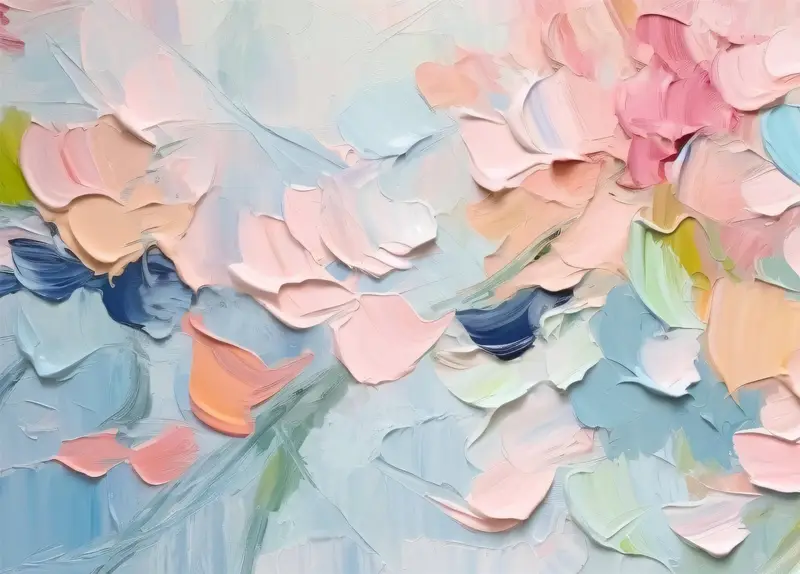Abstract Flower Wall Art 3D Textured Canvas Painting for Home Decor