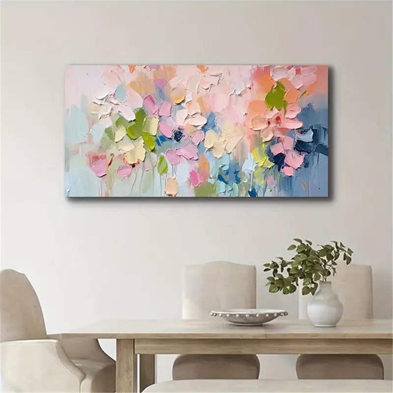Abstract Flower Painting 3D Texture on Canvas – Perfect Gift