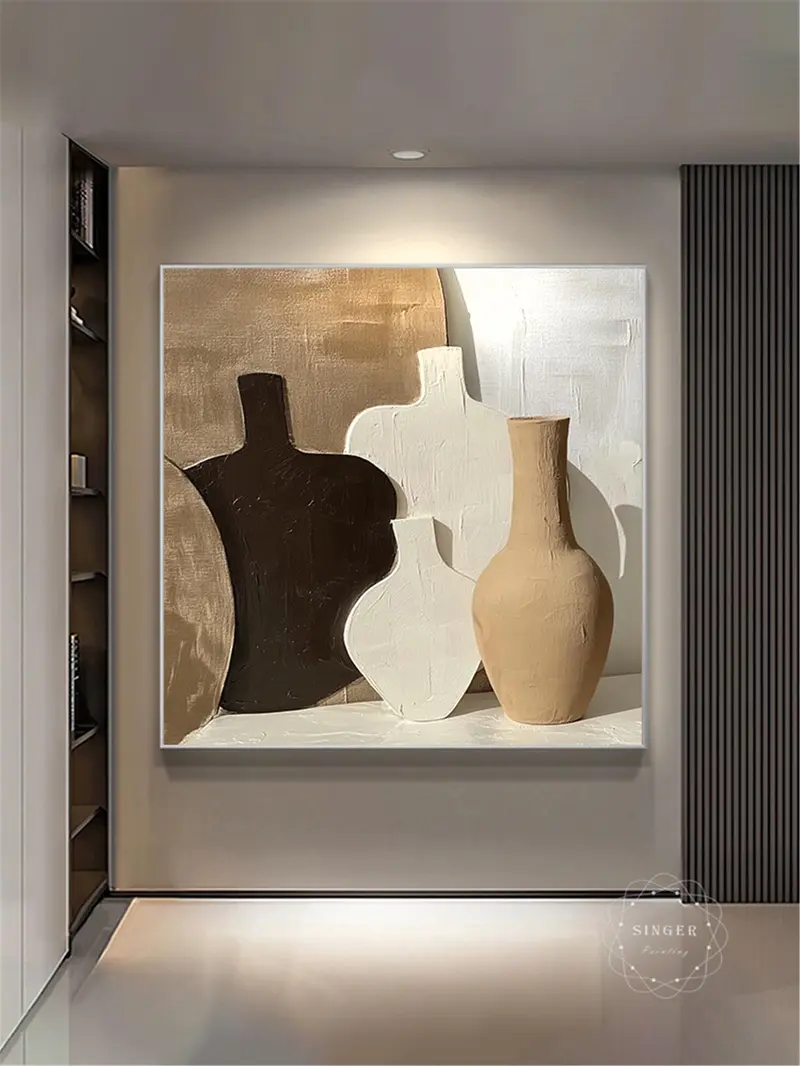 Buy Modern 3D Abstract Painting Large Textured Framed Canvas Artwork