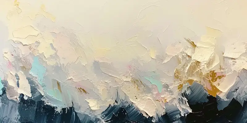 Wabi-Sabi Abstract Texture Art Canvas Painting for Minimalist Wall Decor