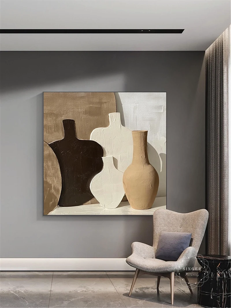 Buy Modern 3D Abstract Painting Large Textured Framed Canvas Artwork