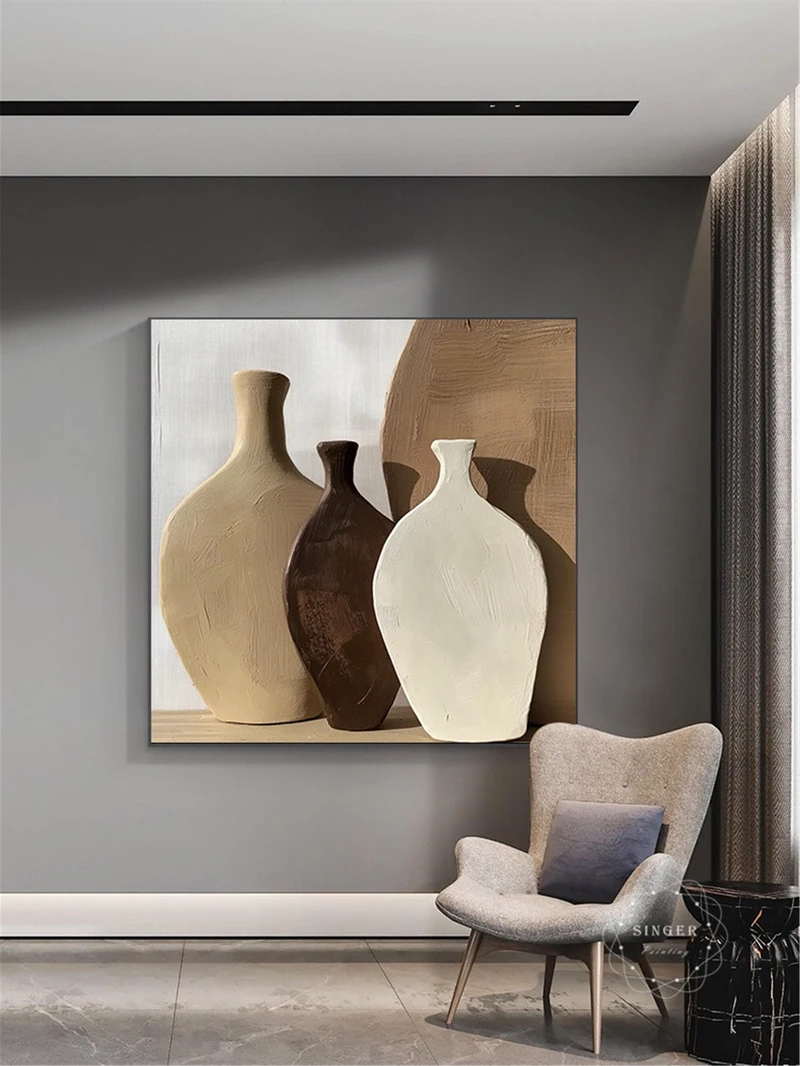 Large Modern Abstract Texture Art 3D Framed Canvas Painting to Buy