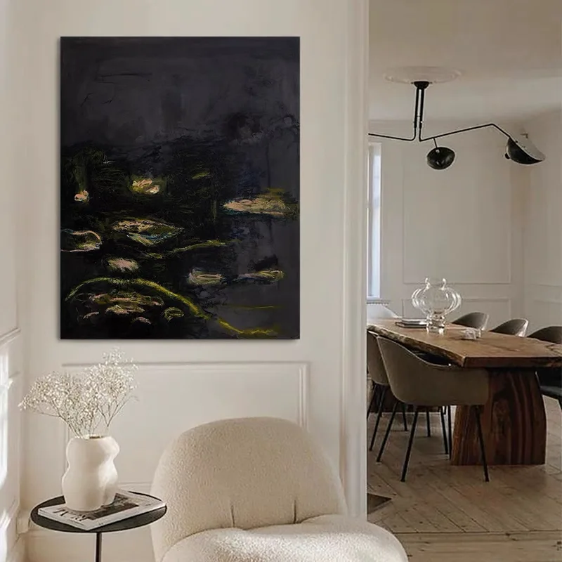 Black and White 3D Textured Art - Framed Minimalist Modern Painting
