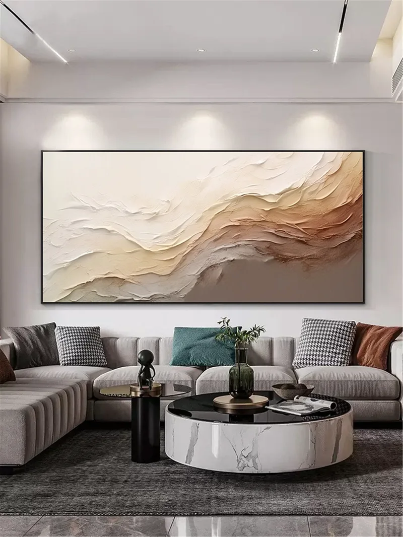Abstract Canvas Art Large Framed 3D Texture Modern Painting Buy Now