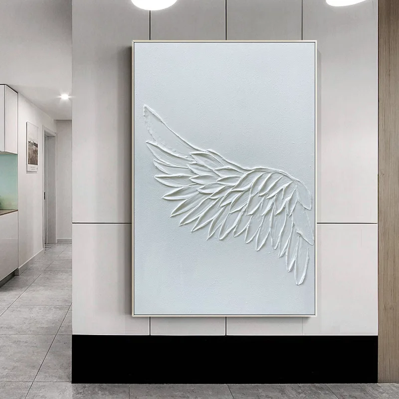 Black and White 3D Texture Art - Large Modern Minimalist Framed Painting