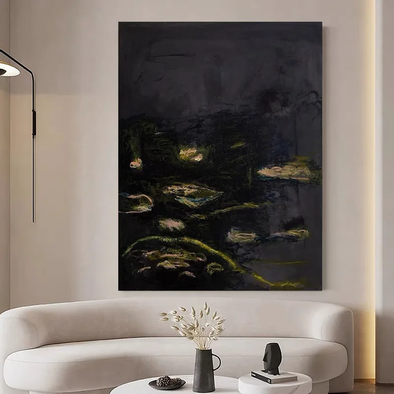Black and White 3D Textured Art - Framed Minimalist Modern Painting